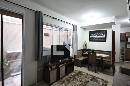Sala de apartamento à venda com 3 quartos, 111m² em Vila Helena, Santo André