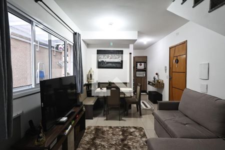 Sala de apartamento à venda com 3 quartos, 111m² em Vila Helena, Santo André