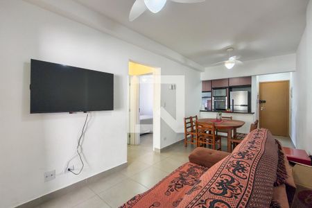 Sala de apartamento para alugar com 2 quartos, 68m² em Boqueirão, Praia Grande
