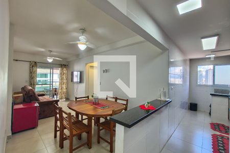 Sala de apartamento para alugar com 2 quartos, 68m² em Boqueirão, Praia Grande