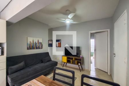 Sala de apartamento para alugar com 2 quartos, 55m² em Solemar, Praia Grande