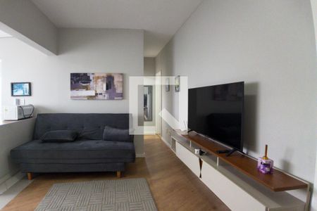 Sala de apartamento para alugar com 2 quartos, 55m² em Solemar, Praia Grande