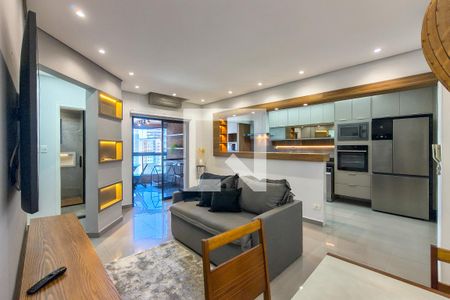 Sala de apartamento para alugar com 1 quarto, 60m² em Guilhermina, Praia Grande