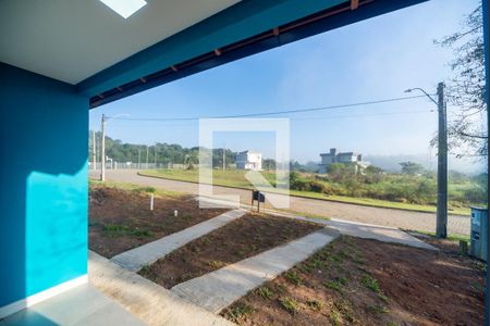 Vista da Sala de casa de condomínio para alugar com 3 quartos, 117m² em Florescente, Viamão