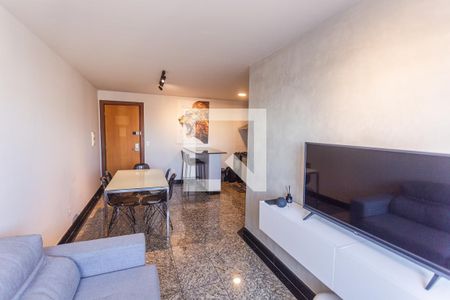 Sala de apartamento para alugar com 1 quarto, 48m² em Vila Suzana, Belo Horizonte
