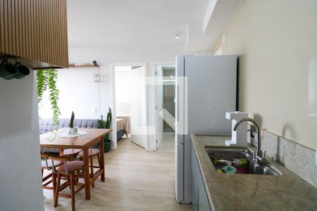 Sala / Cozinha de apartamento à venda com 2 quartos, 35m² em Jardim Promissao, São Paulo