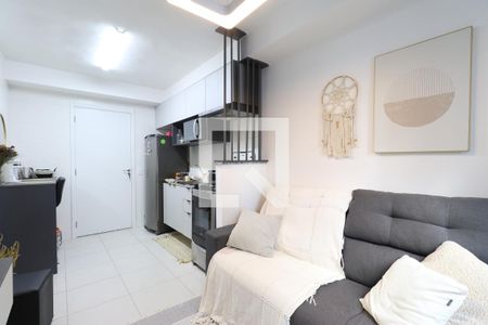 Sala/Cozinha de apartamento à venda com 1 quarto, 27m² em Barra Funda, São Paulo