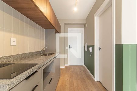 Cozinha de kitnet/studio para alugar com 1 quarto, 25m² em Vila Cordeiro, São Paulo