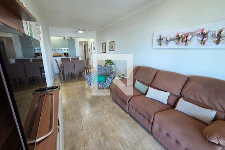Sala de apartamento para alugar com 3 quartos, 104m² em Balneario Flórida, Praia Grande