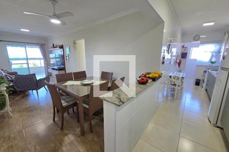 Sala de apartamento para alugar com 3 quartos, 104m² em Balneario Flórida, Praia Grande
