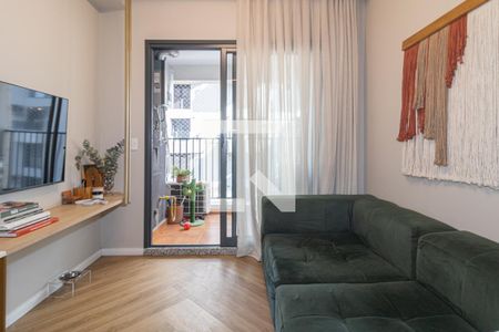 Sala de apartamento para alugar com 1 quarto, 28m² em Indianópolis, São Paulo