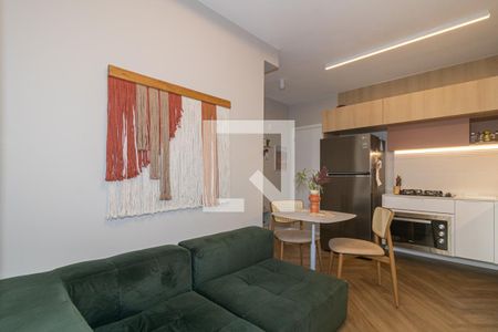 Sala de apartamento para alugar com 1 quarto, 28m² em Indianópolis, São Paulo