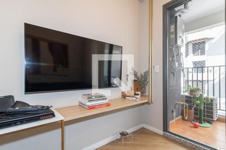 Sala de apartamento para alugar com 1 quarto, 28m² em Indianópolis, São Paulo