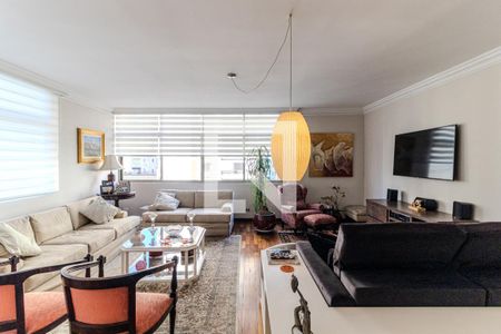Sala de apartamento à venda com 3 quartos, 198m² em Santa Cecilia, São Paulo