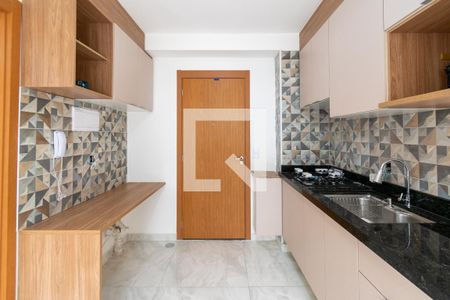Sala/Cozinha de apartamento para alugar com 1 quarto, 27m² em Jardim Oriental, São Paulo