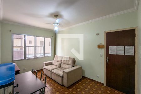Sala de apartamento para alugar com 1 quarto, 68m² em Vila Caiçara, Praia Grande