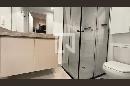 Banheiro de kitnet/studio para alugar com 1 quarto, 22m² em Ipiranga, São Paulo