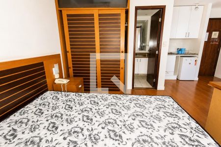 Sala - Dormitório de kitnet/studio para alugar com 1 quarto, 27m² em Jardim Paulista, São Paulo