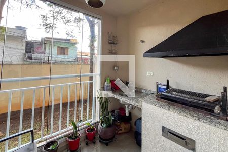 Varanda gourmet de apartamento à venda com 3 quartos, 68m² em Vila Caraguata, São Paulo