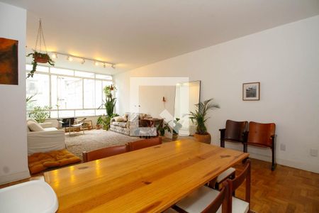 Sala de Estar e Jantar de apartamento para alugar com 3 quartos, 125m² em Cerqueira César, São Paulo