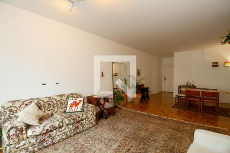 Sala de Estar e Jantar de apartamento para alugar com 3 quartos, 125m² em Cerqueira César, São Paulo