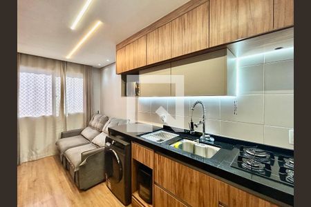Sala/Cozinha de apartamento para alugar com 1 quarto, 24m² em Alto da Mooca, São Paulo