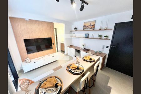 Sala/Cozinha de apartamento à venda com 1 quarto, 62m² em Jardim São Paulo, São Paulo