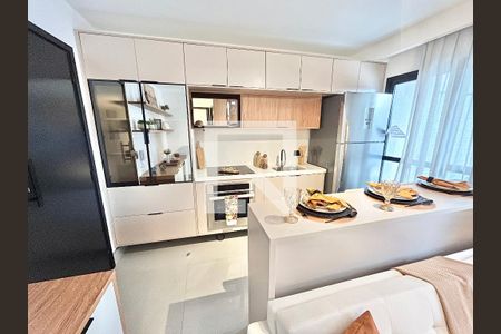 Sala/Cozinha de apartamento à venda com 1 quarto, 62m² em Jardim São Paulo, São Paulo