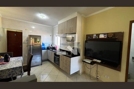 Sala - Cozinha de apartamento à venda com 2 quartos, 104m² em Vila Marina, Santo André