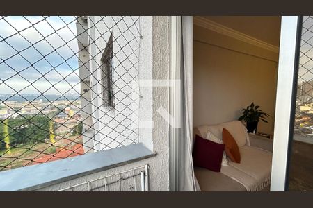 Varanda da Sala de apartamento à venda com 2 quartos, 52m² em Vila Augusta, Guarulhos