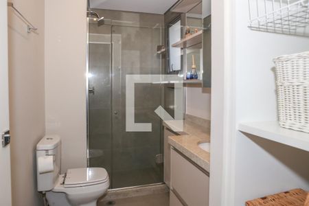 Banheiro de kitnet/studio para alugar com 1 quarto, 42m² em Jardim Paulista, São Paulo