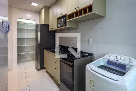 Cozinha e Área de Serviço de apartamento para alugar com 2 quartos, 75m² em Jardim Bela Vista, Indaiatuba
