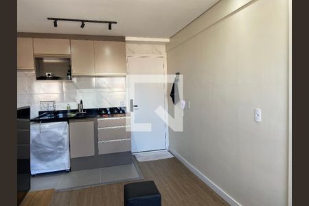 Sala / Cozinha de apartamento para alugar com 1 quarto, 26m² em Vila Sonia, São Paulo