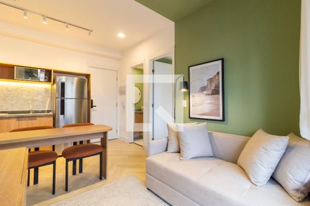 Sala/Cozinha de apartamento para alugar com 2 quartos, 38m² em Pinheiros, São Paulo