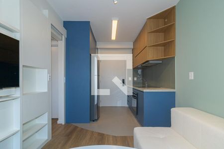 Sala de apartamento para alugar com 1 quarto, 32m² em Indianópolis, São Paulo