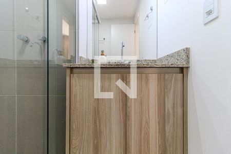 Banheiro de kitnet/studio para alugar com 1 quarto, 46m² em Santa Cecilia, São Paulo