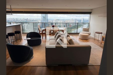 Sala de apartamento à venda com 2 quartos, 142m² em Jardim Morumbi, São Paulo
