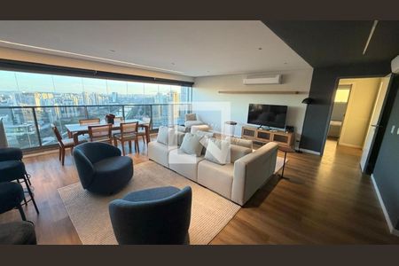 Sala de apartamento à venda com 2 quartos, 142m² em Jardim Morumbi, São Paulo