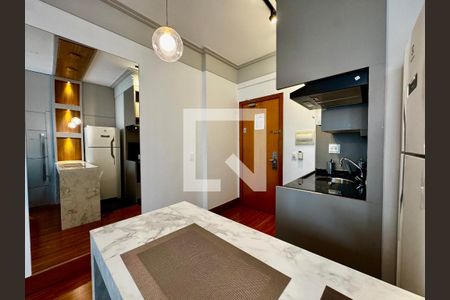 Sala/Cozinha  de apartamento para alugar com 1 quarto, 32m² em Lourdes, Belo Horizonte