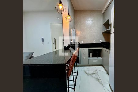 Sala/cozinha de apartamento para alugar com 1 quarto, 32m² em Estoril, Belo Horizonte