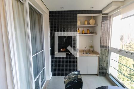Detalhe -Varanda Gourmet de apartamento à venda com 3 quartos, 143m² em Parque do Morumbi, São Paulo