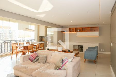 Sala e Varanda Gourmet de apartamento para alugar com 3 quartos, 156m² em Vila Romana, São Paulo