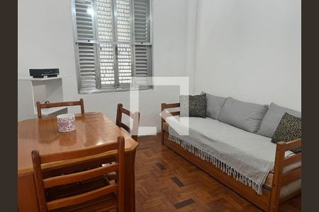 Sala de apartamento para alugar com 1 quarto, 40m² em José Menino, Santos
