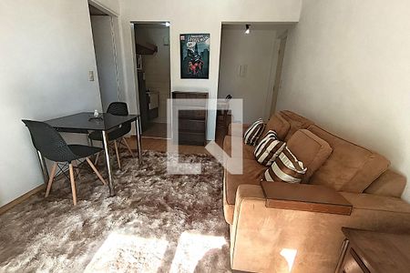 Sala de apartamento para alugar com 1 quarto, 35m² em Morro dos Ingleses, São Paulo