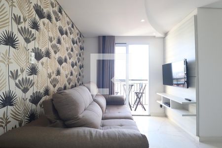 Sala de apartamento à venda com 1 quarto, 48m² em Parque Jaçatuba, Santo André