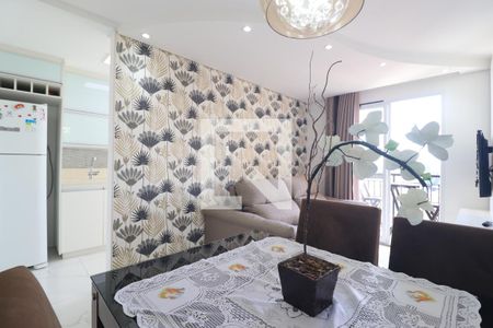Sala de apartamento à venda com 1 quarto, 48m² em Parque Jaçatuba, Santo André