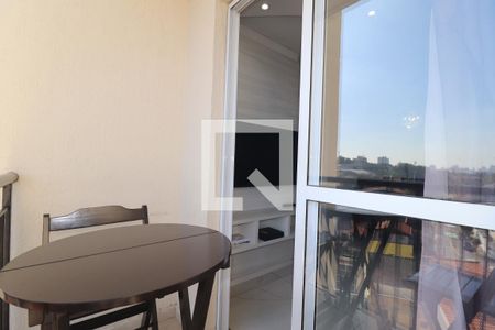 Varanda Sala de apartamento à venda com 1 quarto, 48m² em Parque Jaçatuba, Santo André