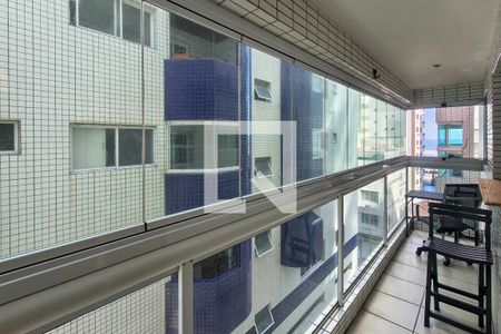 Sacada de apartamento para alugar com 1 quarto, 40m² em Canto do Forte, Praia Grande
