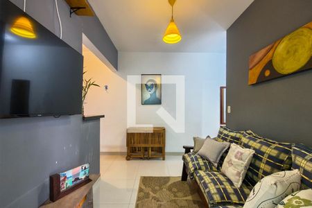 sala de apartamento para alugar com 1 quarto, 40m² em Canto do Forte, Praia Grande
