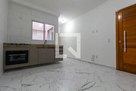 Sala e Cozinha de apartamento para alugar com 1 quarto, 28m² em Cidade Antônio Estêvão de Carvalho, São Paulo